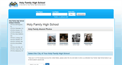 Desktop Screenshot of holyfamilyhighschoolalumni.org