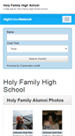 Mobile Screenshot of holyfamilyhighschoolalumni.org